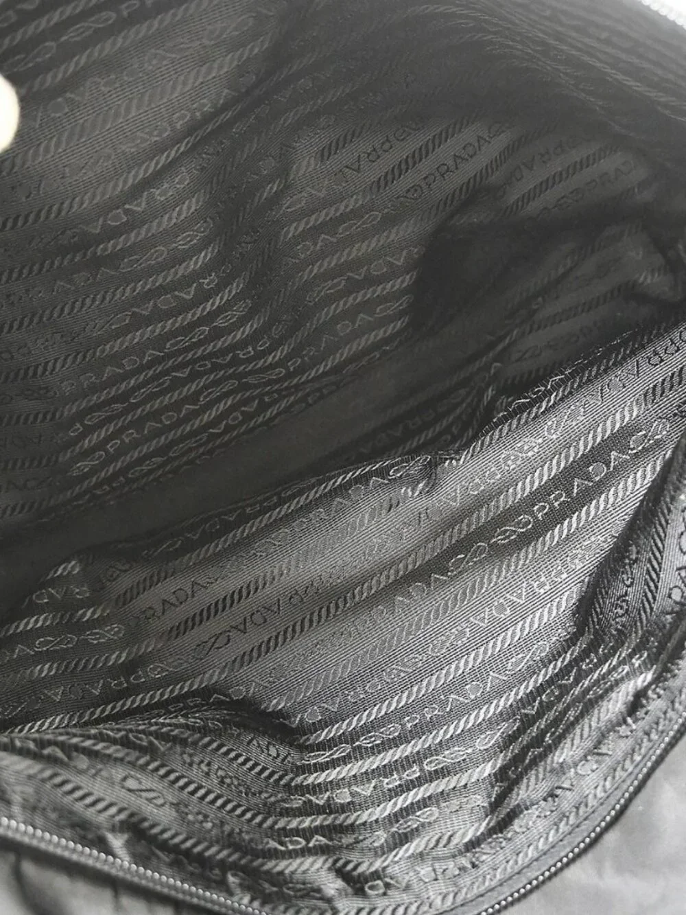 Best07 Prada Black Nylon 2way Tote Handbag 146 NQ10837